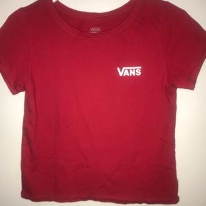 Vans red graphic tee